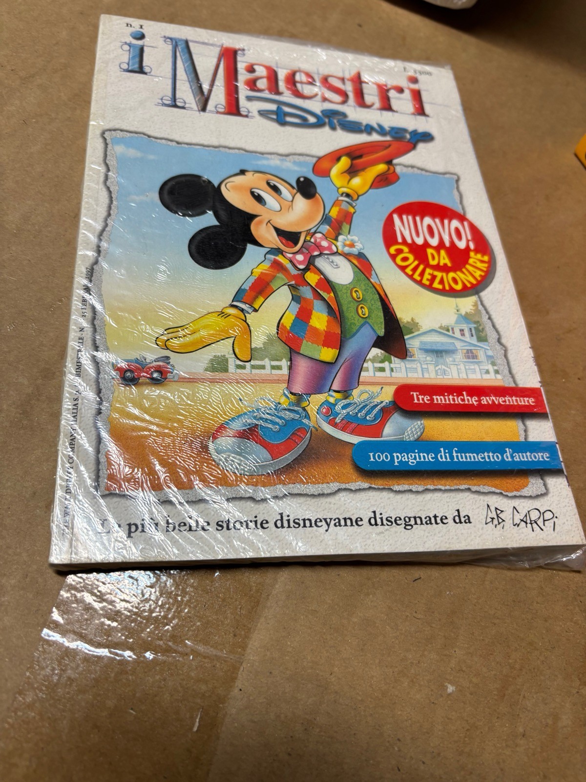 I MAESTRI DISNEY ANNO 1 N°1 WALT DISNEY DISEGNI CARPI 1997