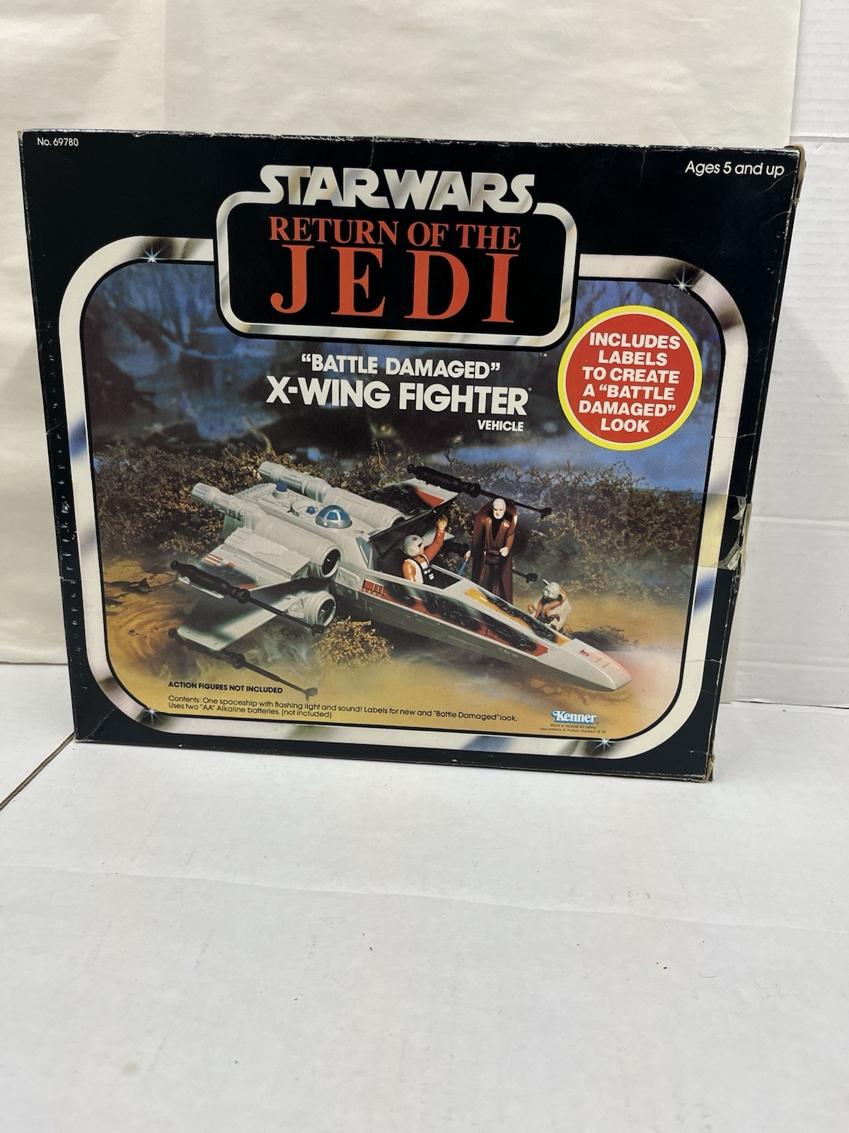 STAR WARS Battle Damaged X-WING Fighter 1980 Original UNUSED STICKERS ESB NICE!
