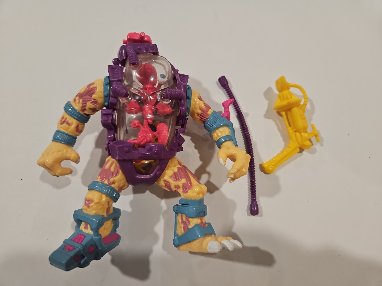 Figurina vintage TMNT Teenage Mutant Ninja Turtles Mutagen Man 1990 con accesso.