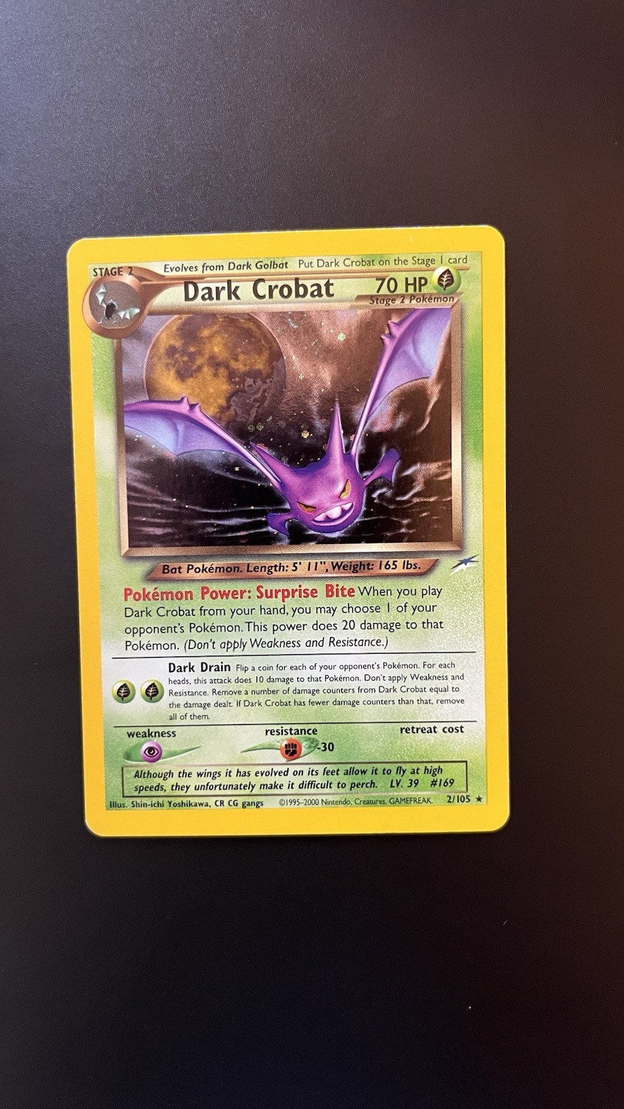 Dark Crobat 2/105 Neo Destiny Holo LP