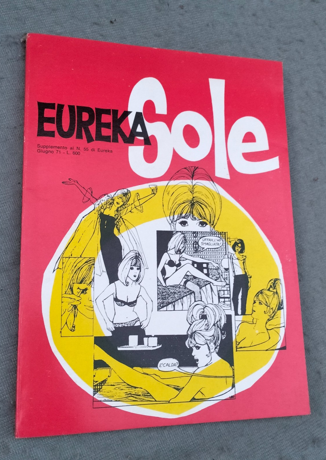 EUREKA  SOLE -CORNO -55°  SUPPLEMENTO AL N° 14 / 1971-COME NUOVO