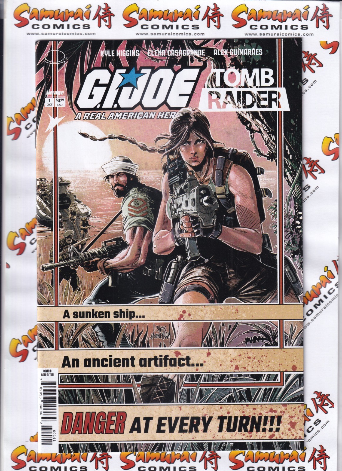 Gi Joe A Real American Hero Tomb Raider #1 1:25 Mooneyham variante vintage Joe!