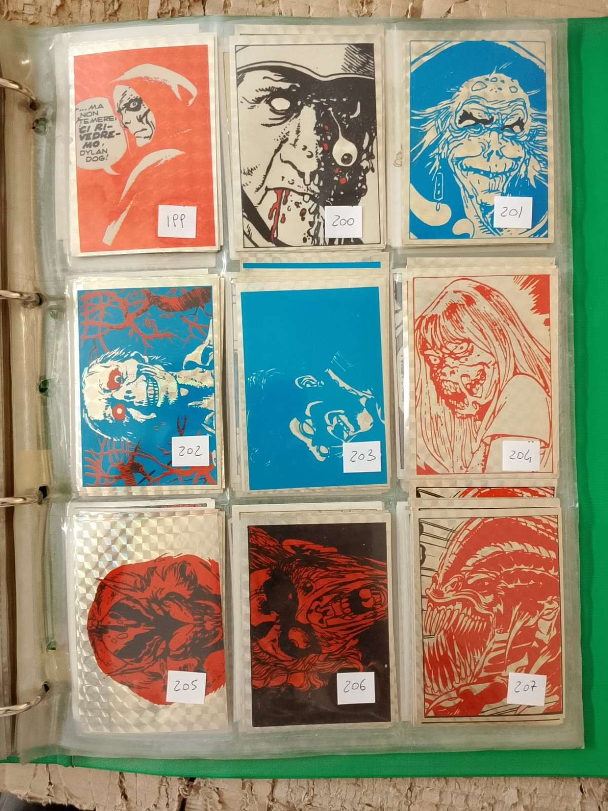 DYLAN DOG STICKERS FIGURINA nr 207 BONELLI 1991 per stiefa