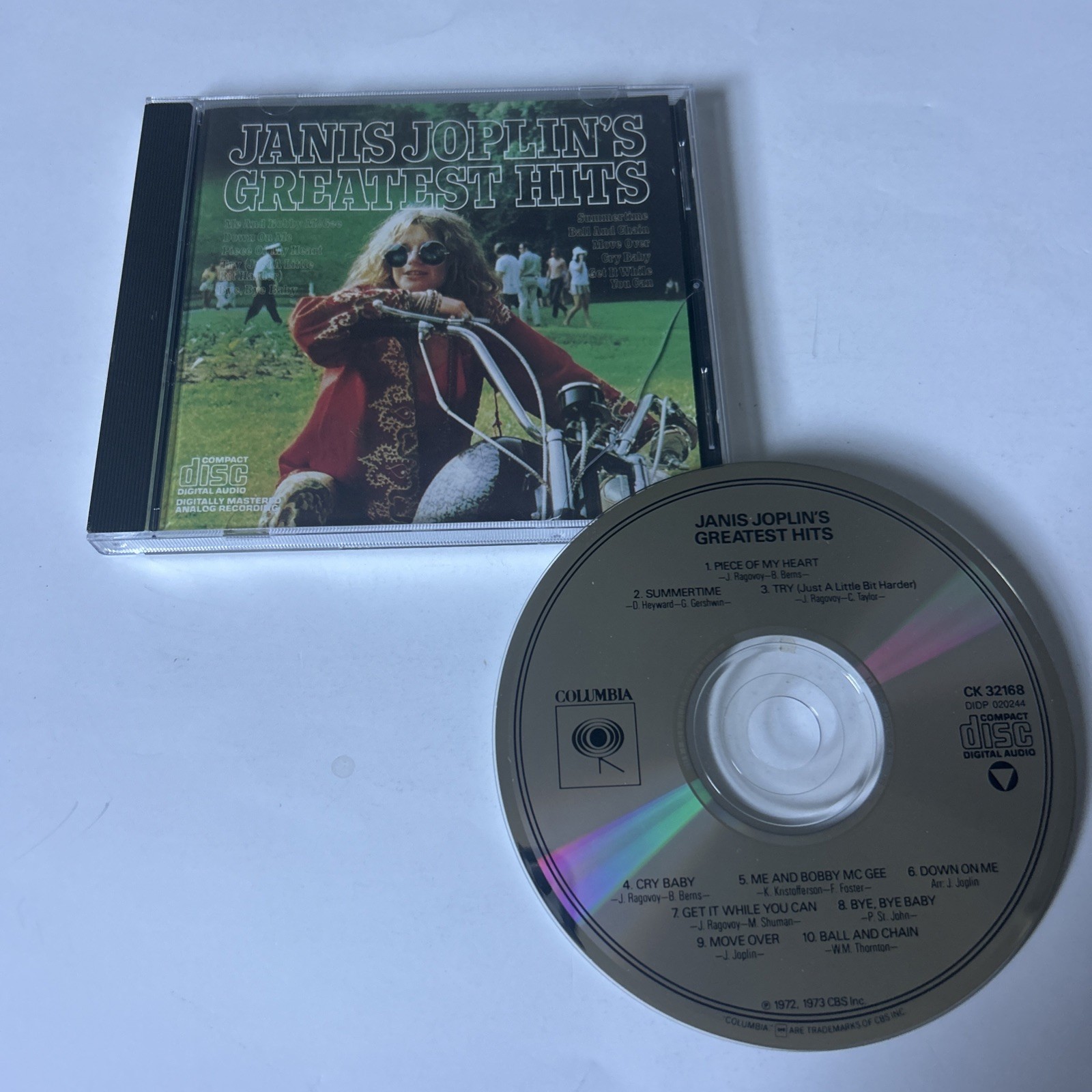 Columbia Janis Joplin's Greatest Hits CD-10 track-Piece of My Heart-Ball & Chain