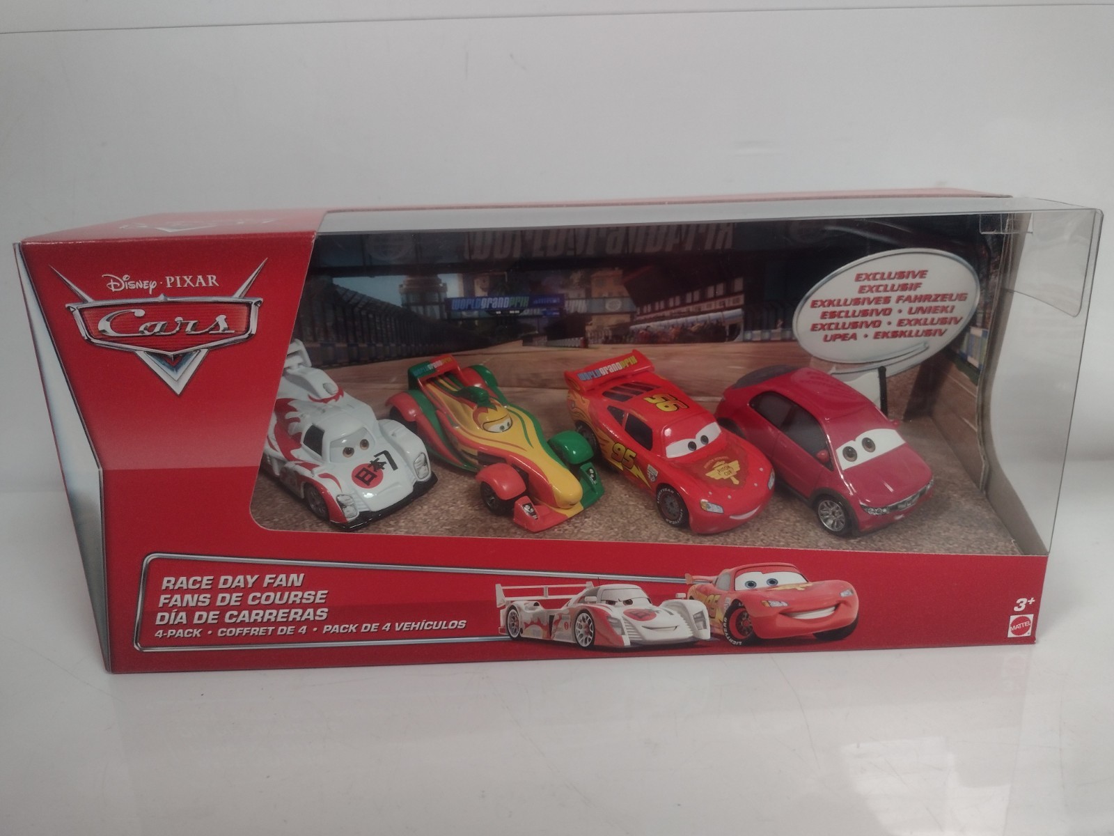 Disney Pixar Cars Race Day Fan Max Sacar esclusivi veicoli pressofusi
