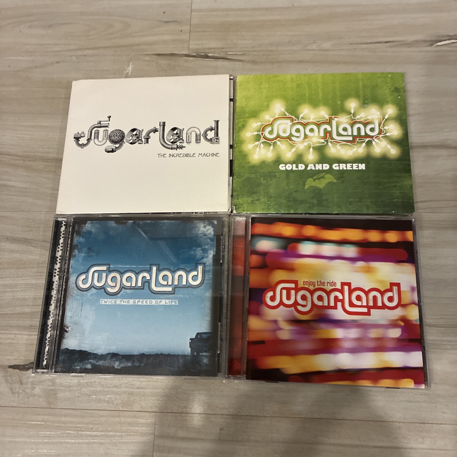 Sugarland 4 CD LOT  Incredible Machine Gold & Green, Twice The Speed Enjoy Ride