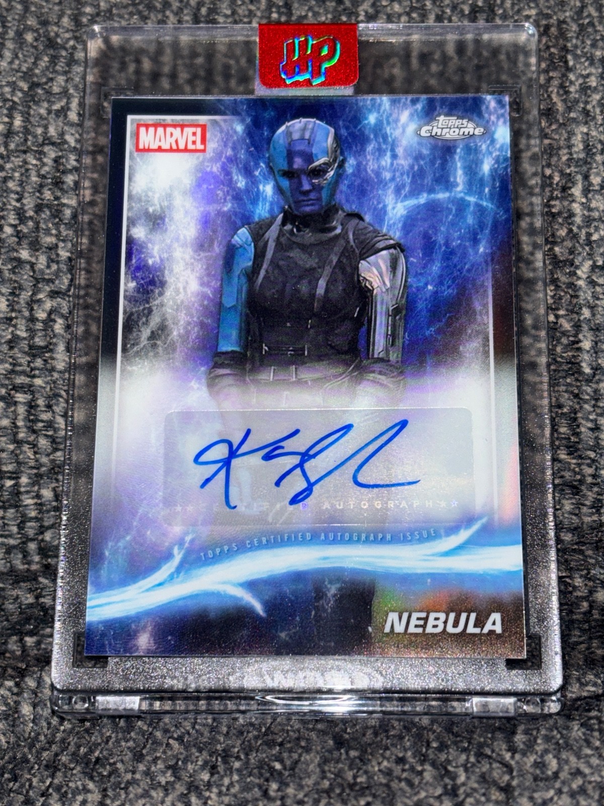 Topps 2025 Marvel Studios Chrome Nebula Karen Gillan Auto AA-KG Guardians Vol.2