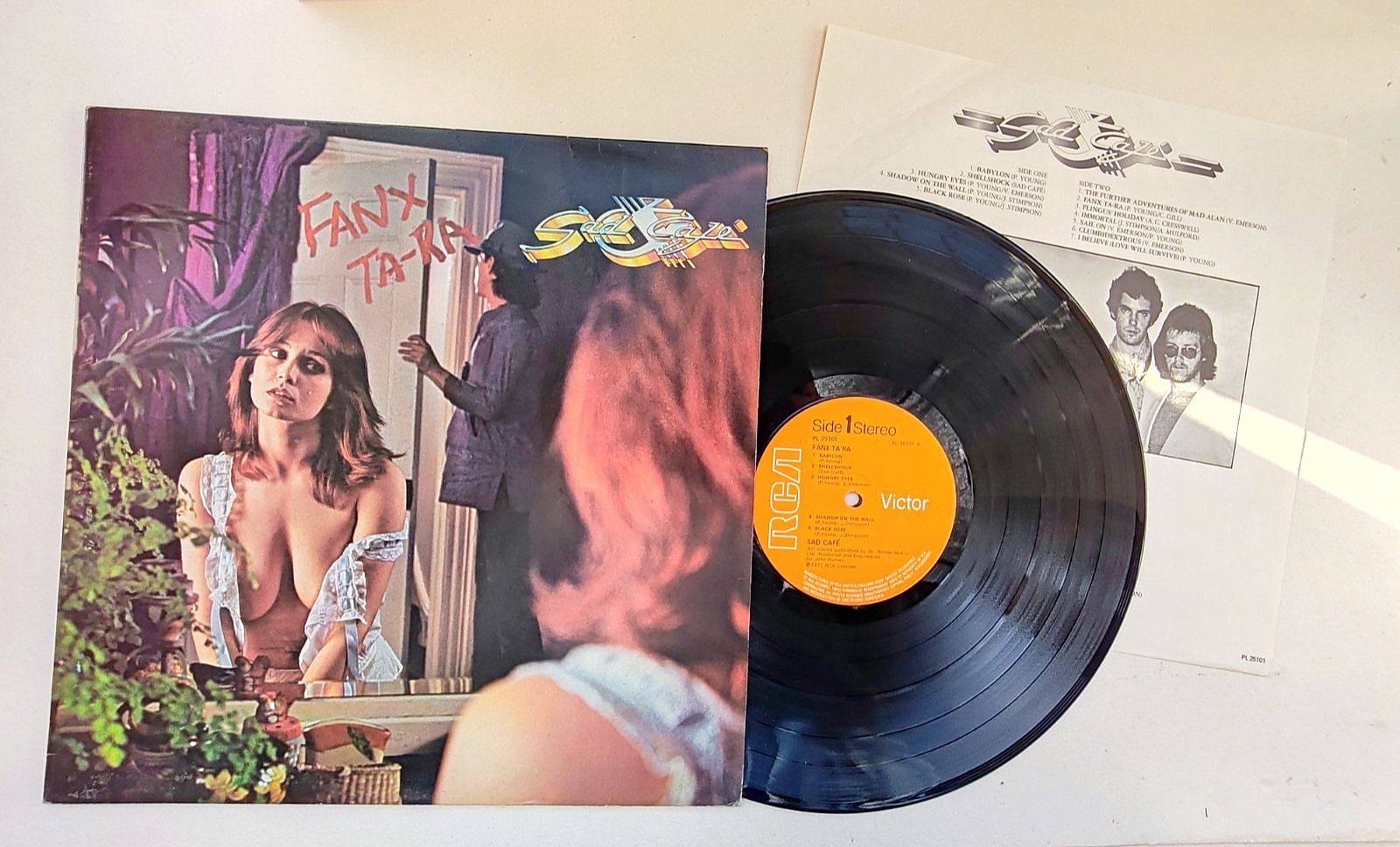 Sad Cafe - Fanx Tara 1977 UK Pop Rock Album inc insert... NM vinyl