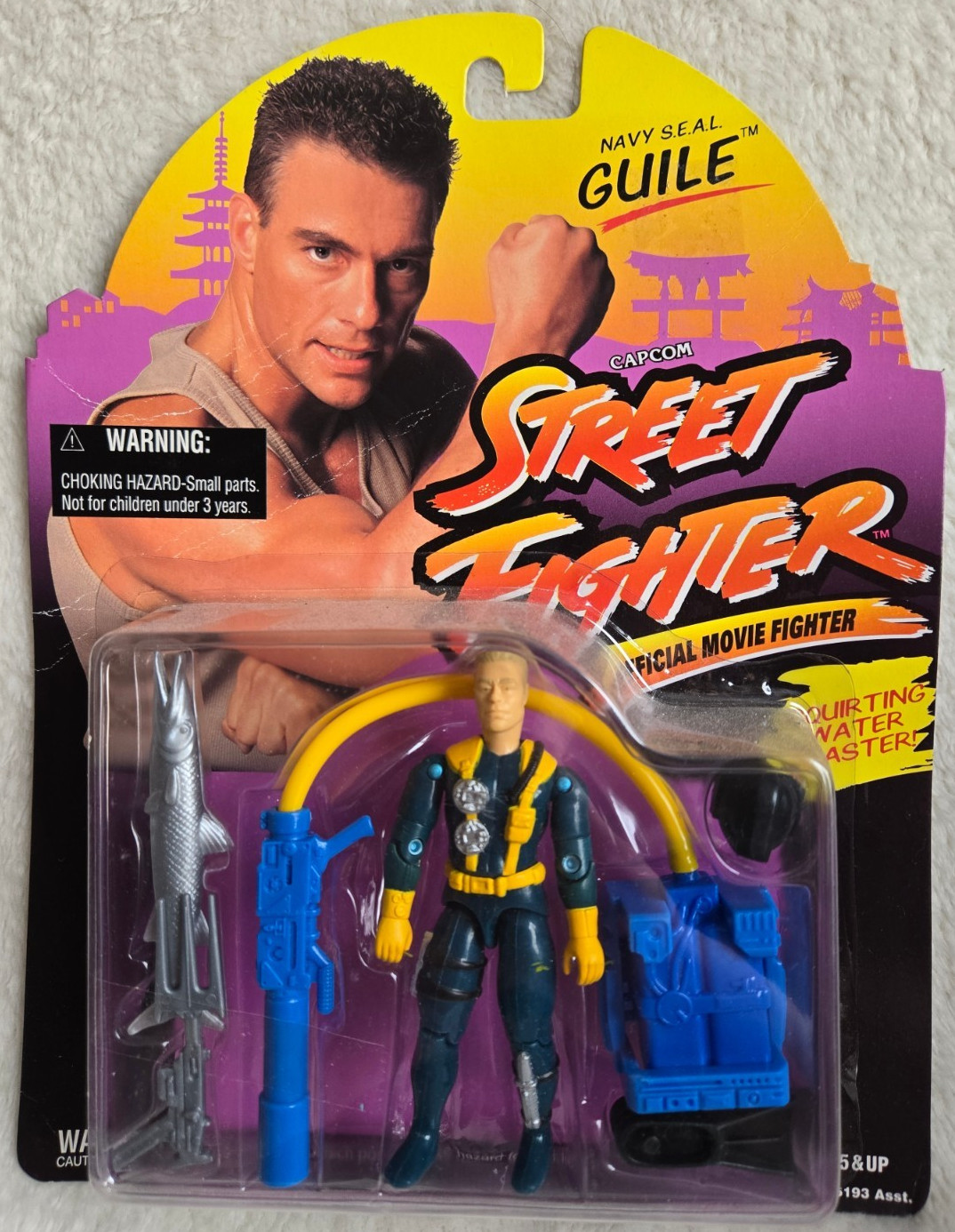 Street Fighter Guile V1 Il film Hasrbo gijoe sotto Blister GI Joe 1994
