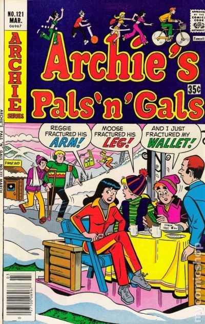Archie's Pals 'n' Gals #121 VG 1977 Immagine Stock Basso Grado