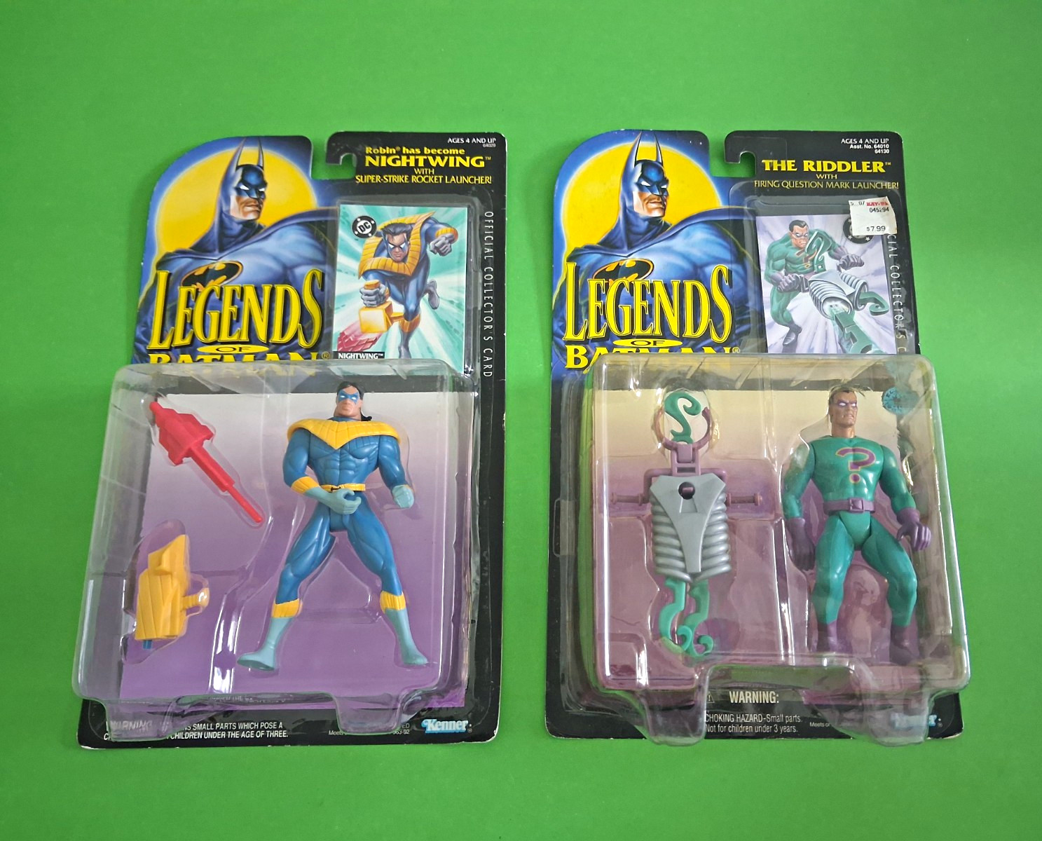 Kenner Legends of Batman Nightwing & Riddler Set in scatola con 2 lanciatori