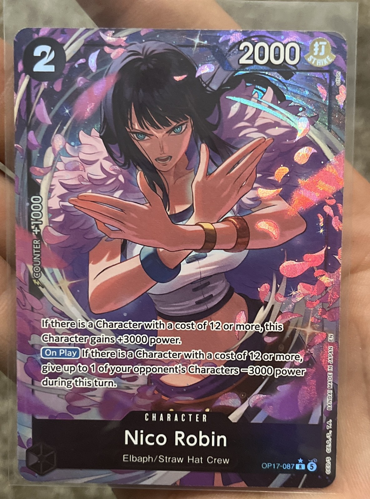Nico Robin (Arte Alternativa) OP17-087 I Guerrieri più forti del mondo Foil