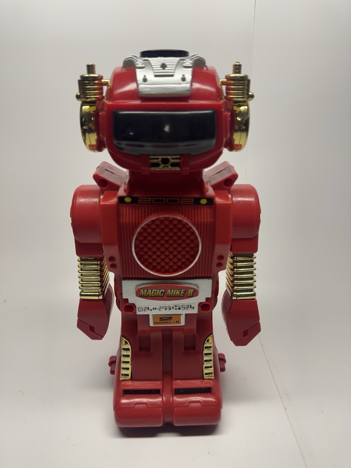 Robot Vintage - 1984 Red Magic Mike II 2002 - Nuovo Luminoso 11" 3165 - Non Testato