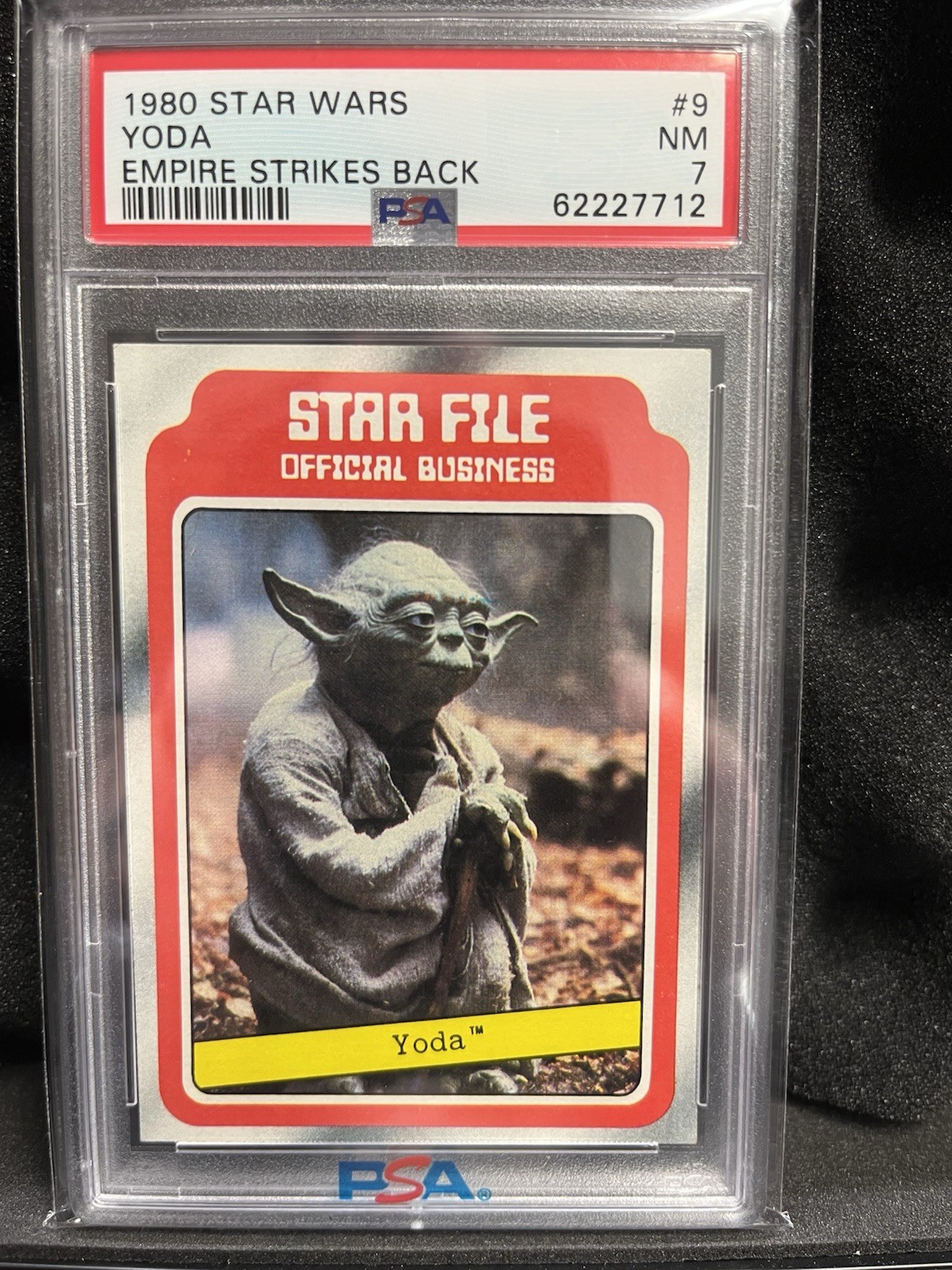 1980 STAR WARS EMPIRE STRIKES BACK #9 YODA          PSA 7  RC ROOKIE