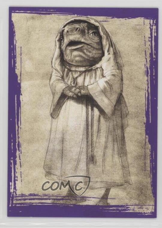 2017 Topps Star Wars: The Last Jedi Illustrated Purple /299 Caretaker #SWI-2 2k3