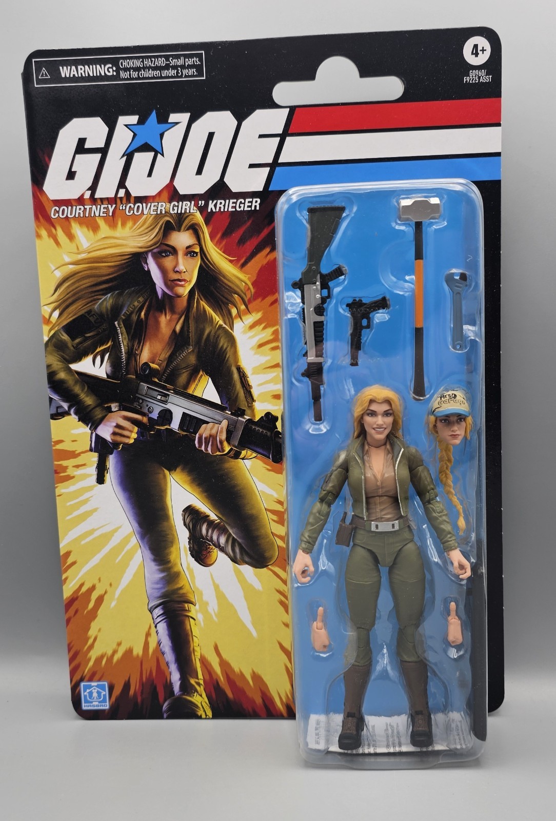 G.I. JOE Classificato Retro Cardback Courtney Cover Ragazza Guerriero Hasbro Nuovo