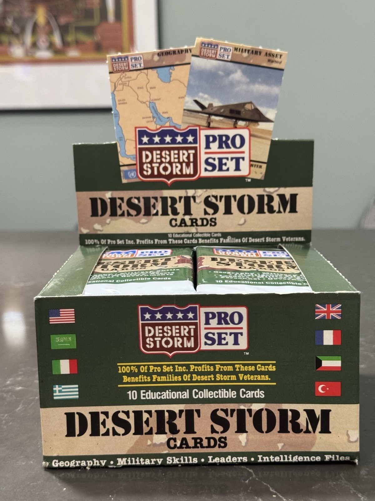 1991 ProSet Desert Storm 36 pack New - Open Box   Desert Storm Collectible Cards