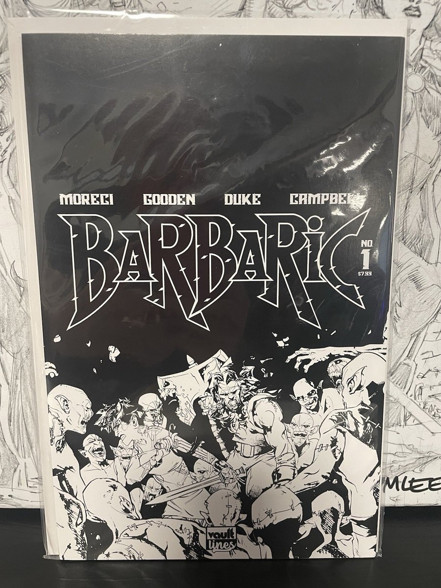 BARBARIC #1 GOODEN VARIANTE SPOGLIATA 1° STAMPA VOLTA 1° APPARIZIONE POLIBAGED