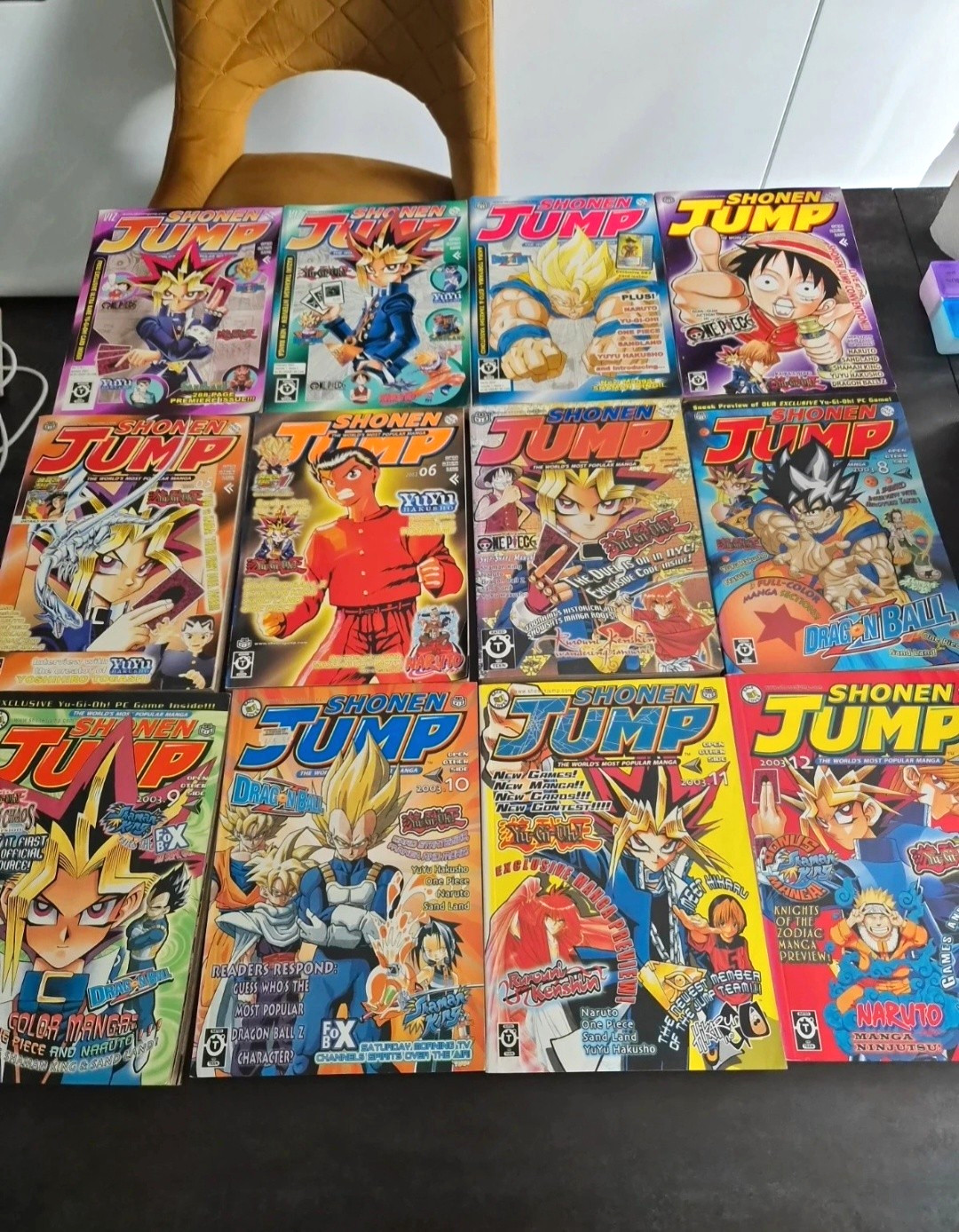 VIZ Shonen Jump 2003 Jan-Dec 12-Issue Comic Lot English Naruto Dragon Ball