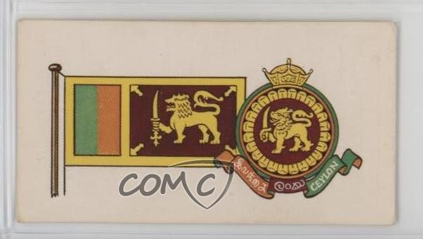 1967 Brooke Bond Bandiere ed Emblemi del Mondo Sri Lanka Ceylon #7 0l4h