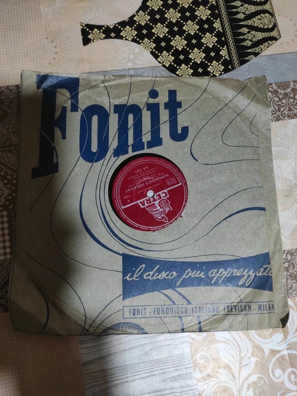 Disco vintage 78 giri per grammofono