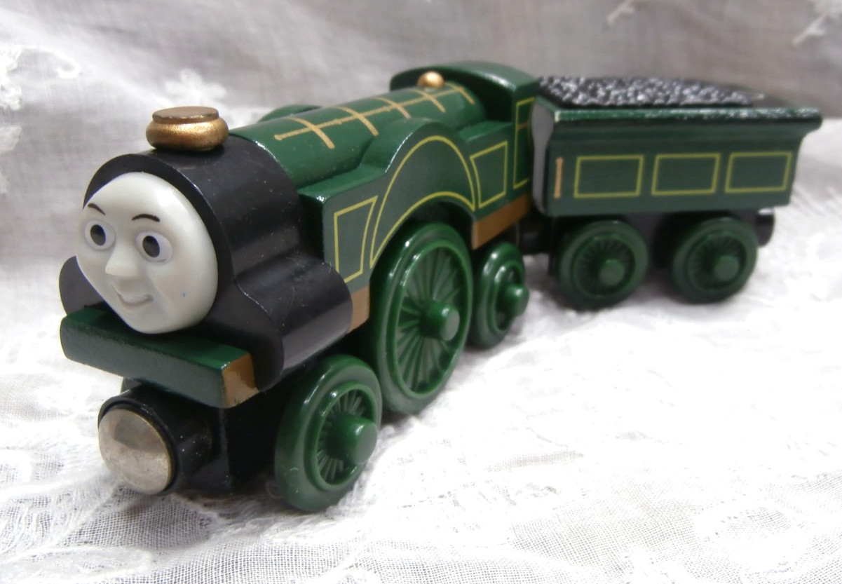 Set vintage THOMAS & FRIENDS ferrovia in legno EMILY & EMILY'S TENDER