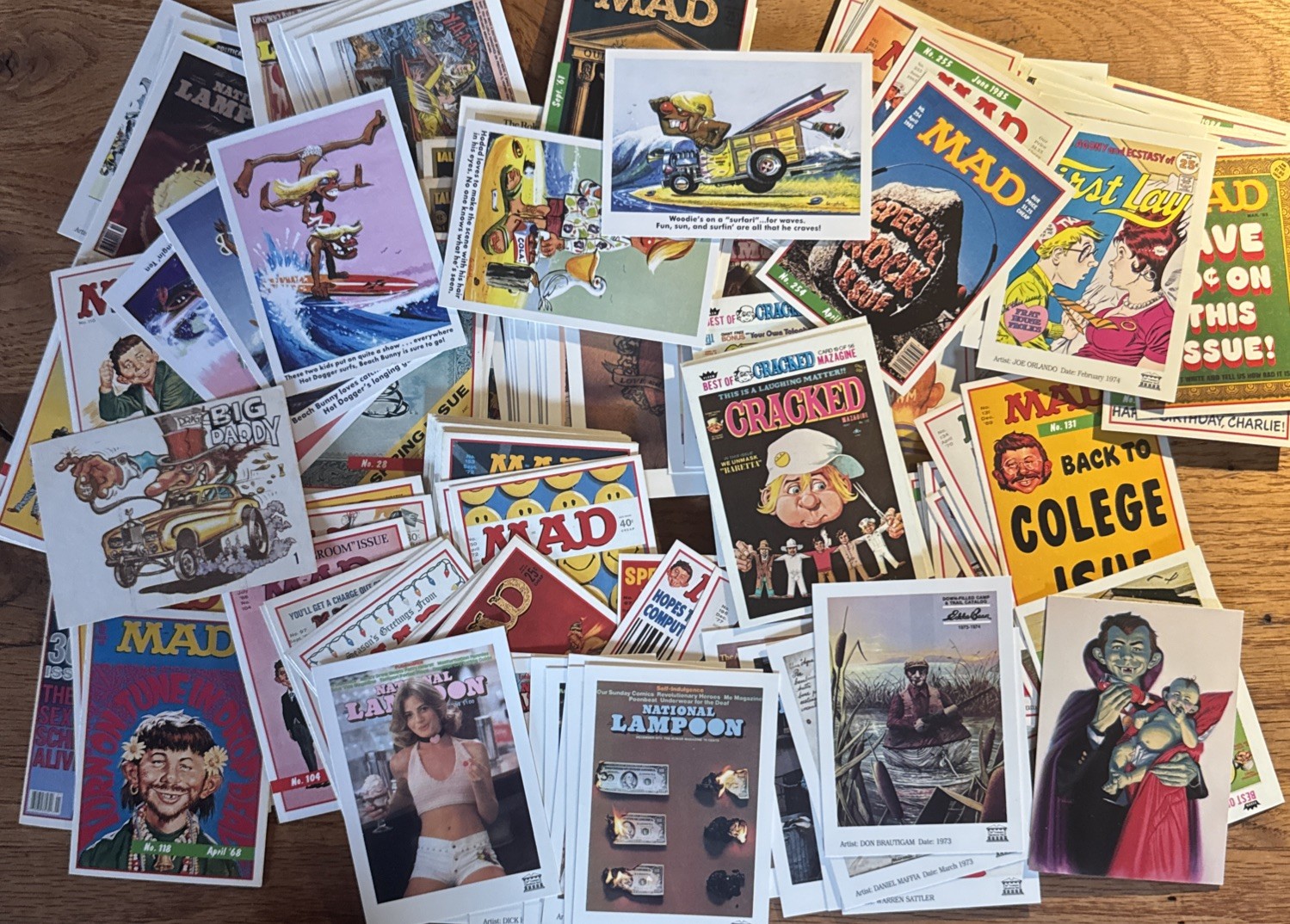 150+ carte collezionabili parodia satira umorismo non sportivo
