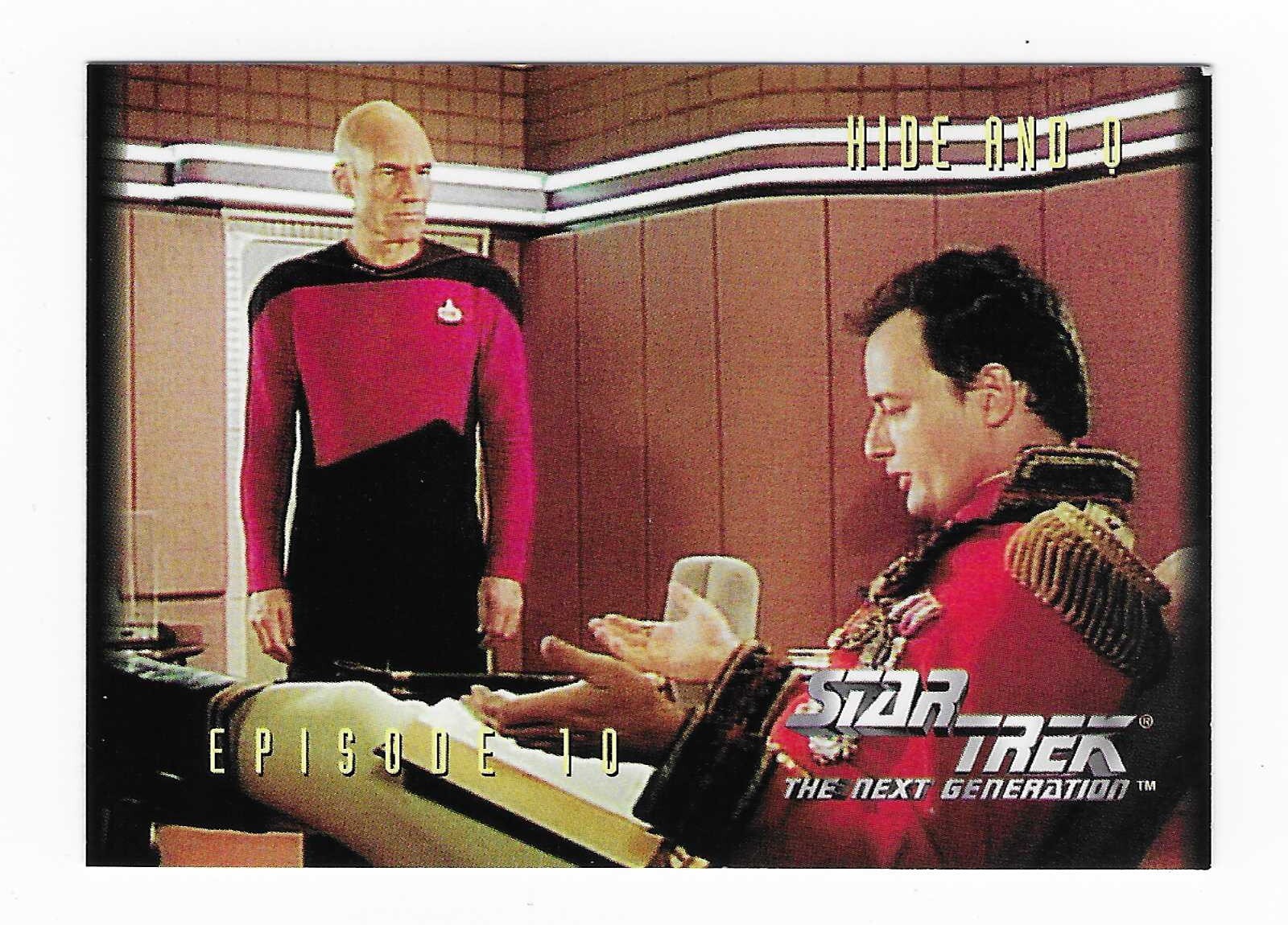 Skybox Star Trek The Next Generation 1994 Stagione 1 Ep 10 #37 Nascondi e Q