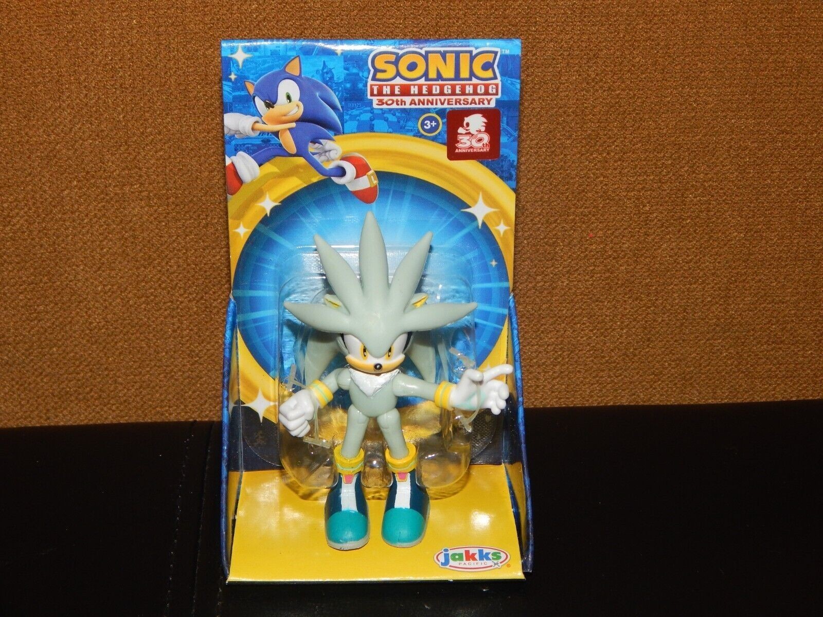 Nuovo! Figurina Argento Sonic Il Riccio Jakks-Pacifico Spedizione Gratuita