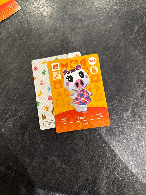 carte amiibo animal crossing Lucy
