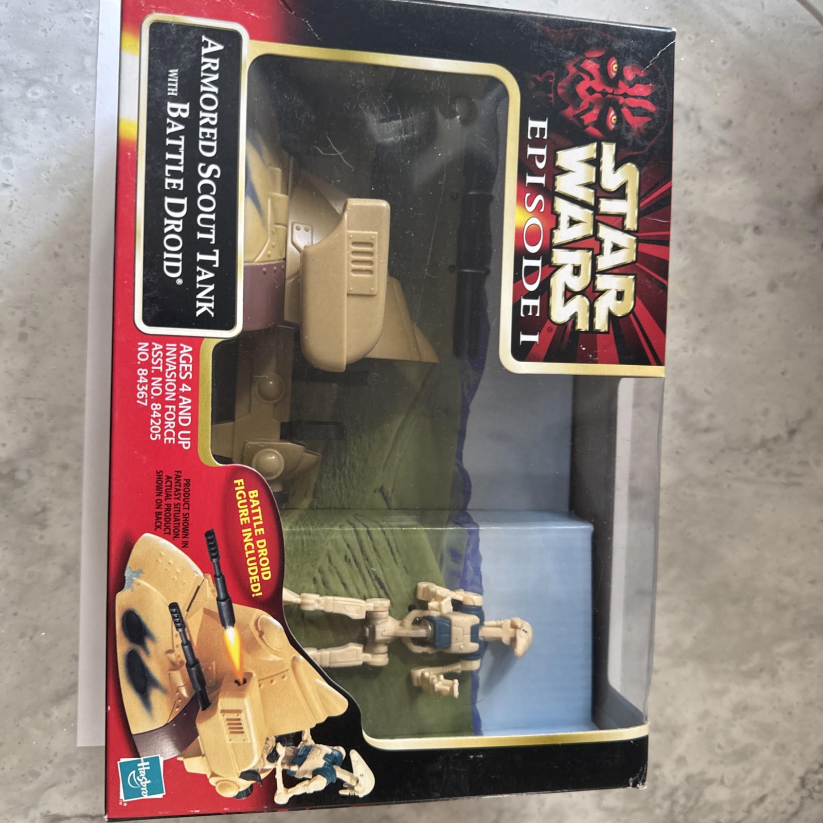 1999 Hasbro Star Wars Episode 1 Armored Scout Tank W/ Battle Droid New Fast Ship