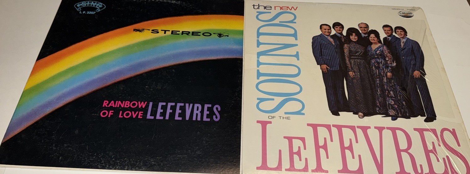 The Lefevres 2 Lp Lot Rainbow Of Love/The New Sounds Gospel Vinyl Lp 157