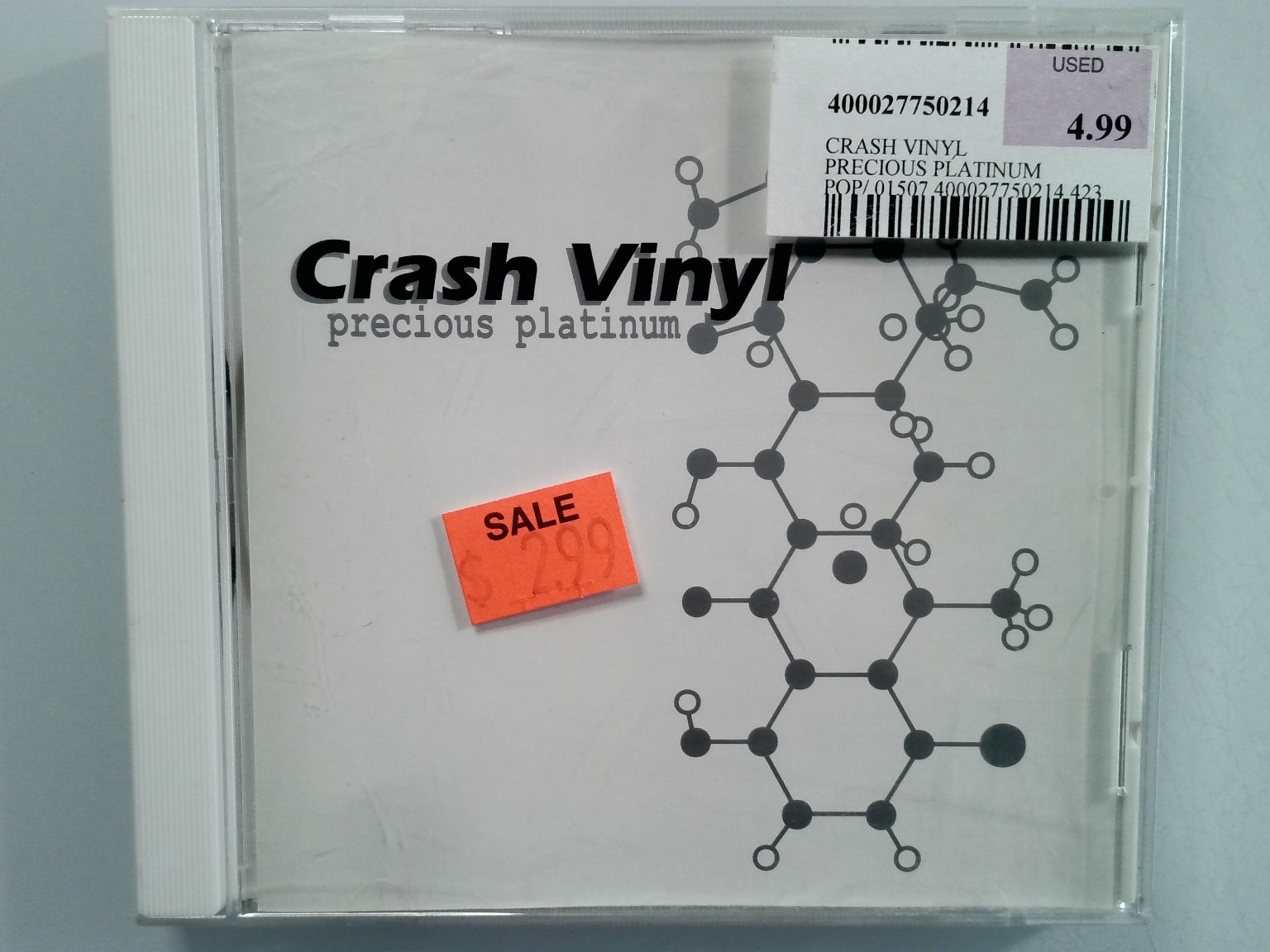 Crash Vinyl - Precious Platinum CD 1998 Musica Elettronica Crash