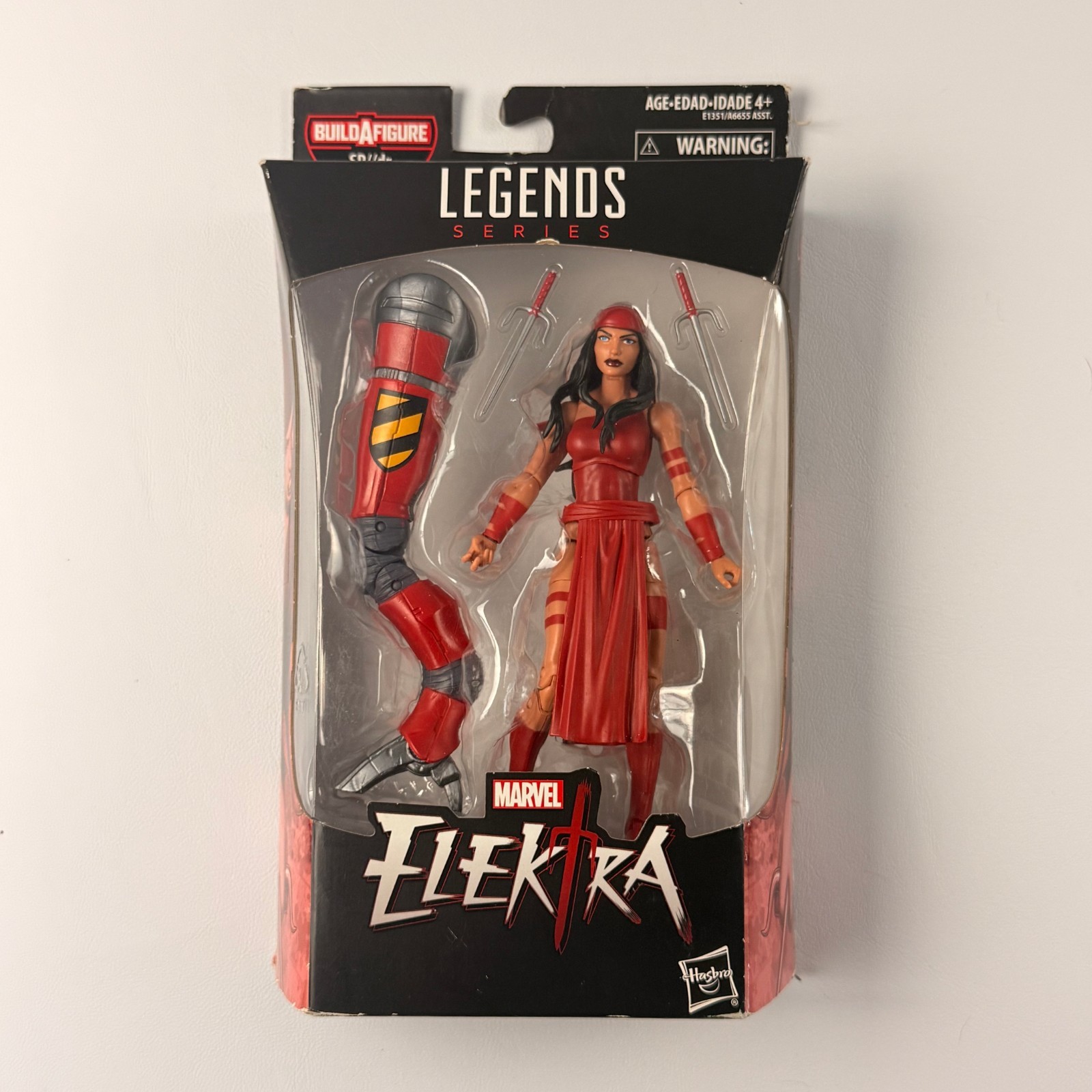 Elektra Marvel Legends SP dr BAF Wave Hasbro Complete w/ BAF Part