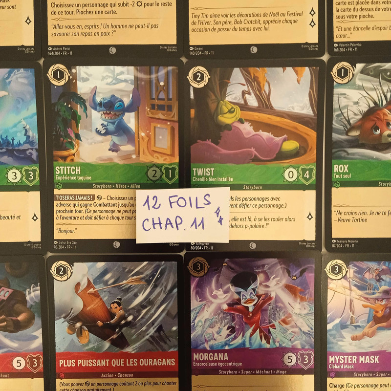 Lorcana 12 foils chapitre 11