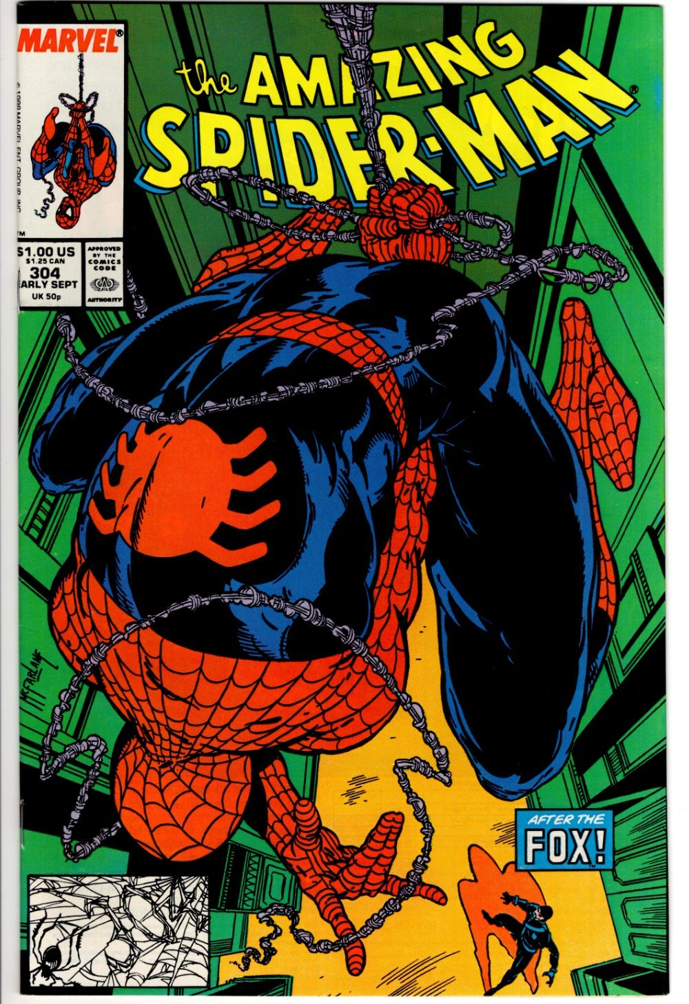 AMAZING SPIDER-MAN #304 (1988) Todd McFarlane: ottime condizioni+