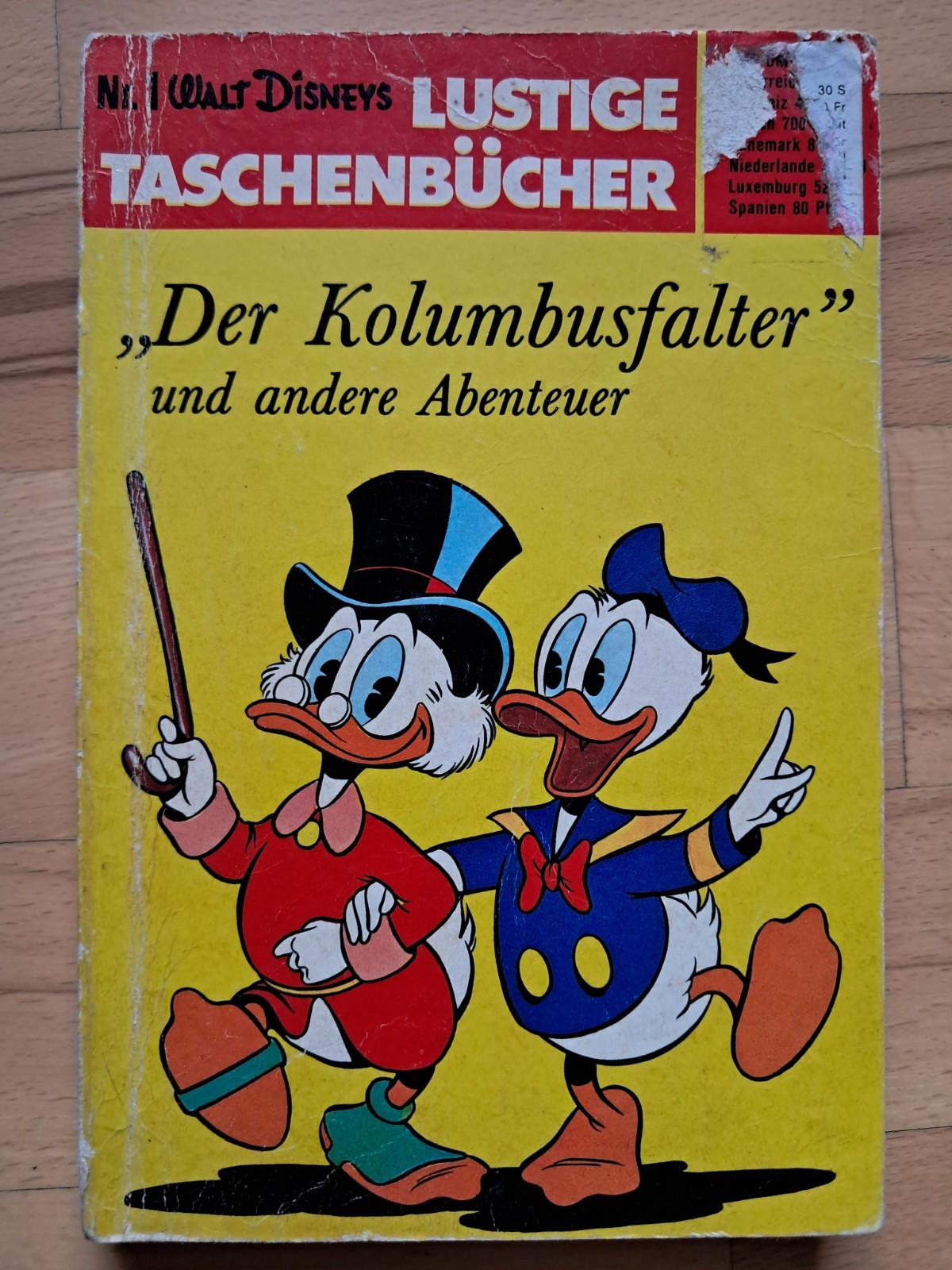 Walt Disney Divertenti libri tascabili n.1 del 1971 La farfalla di Colombo - 3ª edizione