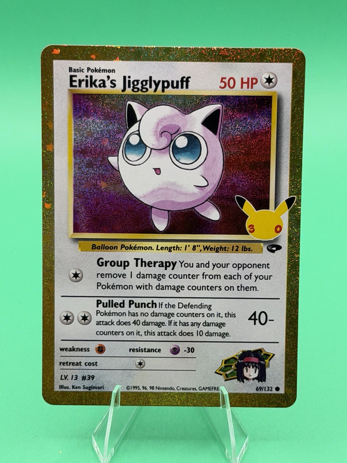 Pokémon 30° Anniversario Jigglypuff di Erika 69/132 e Chandelure 137/128