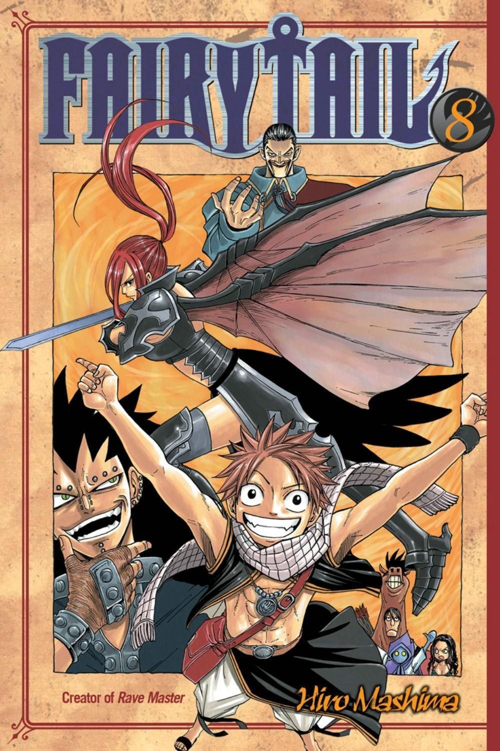 Fairy Tail 8 di Hiro Mashima (inglese) libro tascabile