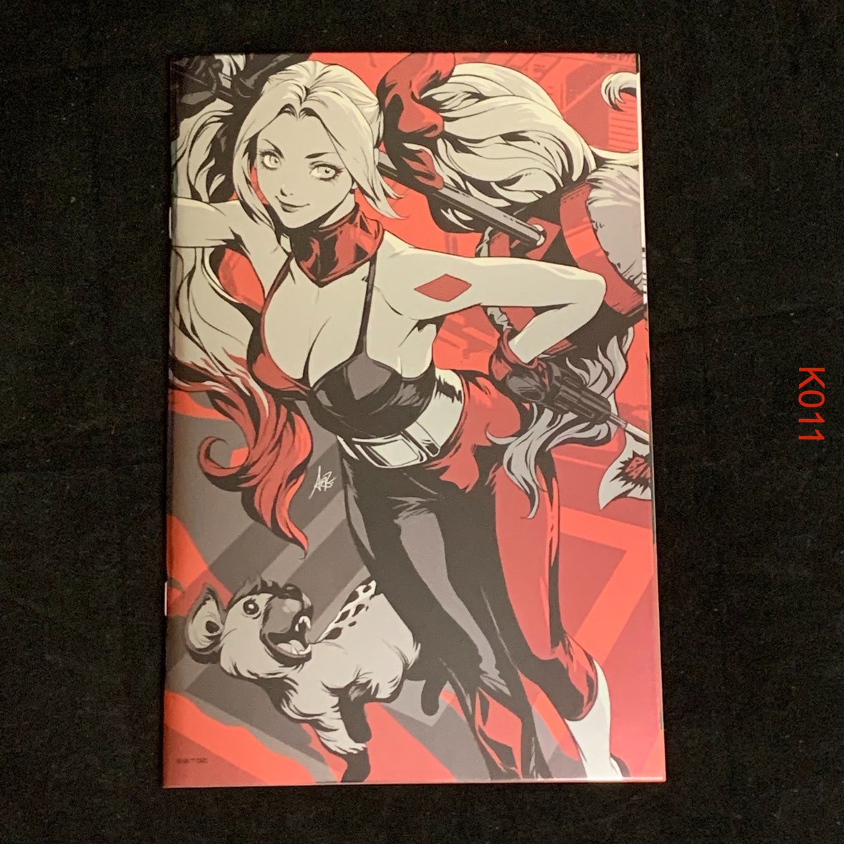 Harley Quinn Black White Redder #1 Artgerm foil vergine 2024 DC VF/NM k011