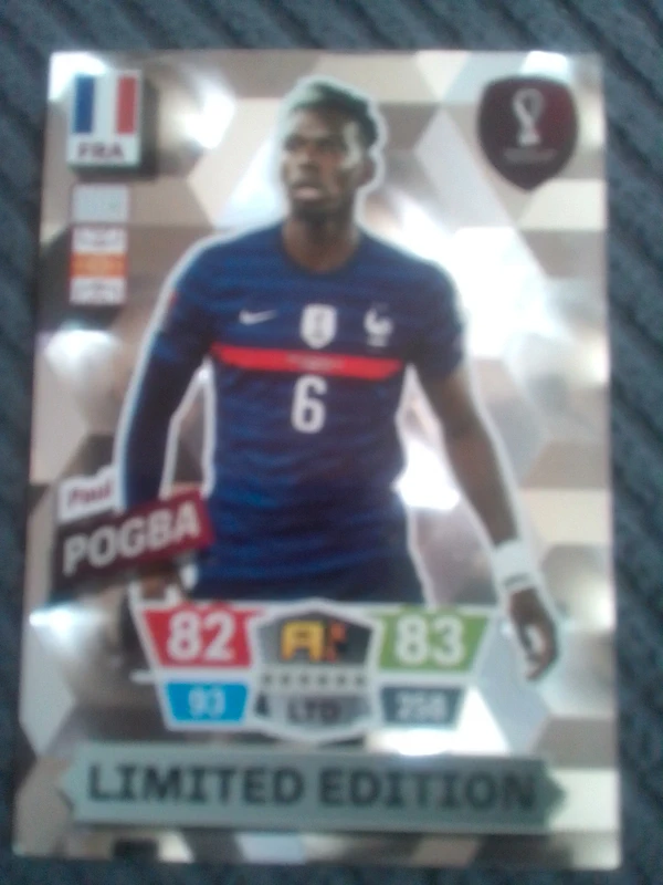Lots carte panini Limited Édition Quatar 2022