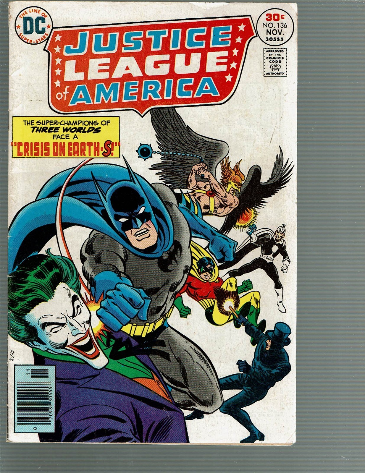 Justice League of America 136 JSA Shazam Joker Ombra Crisi Terra S VG/F