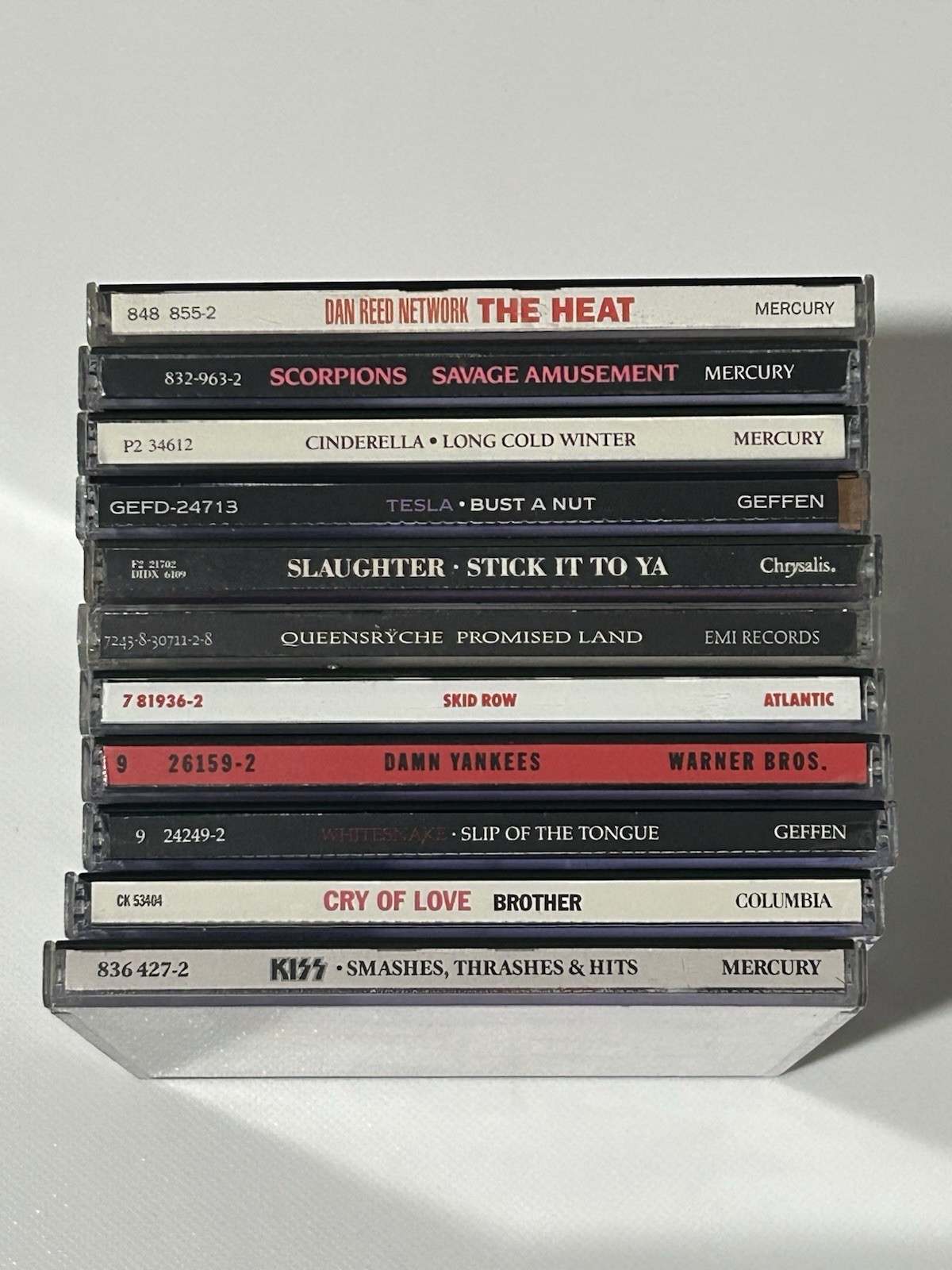 Hard Rock / Hair Metal 10 CD Lot Skid Row, Tesla, Whitesnake, KISS, Cry Of Love