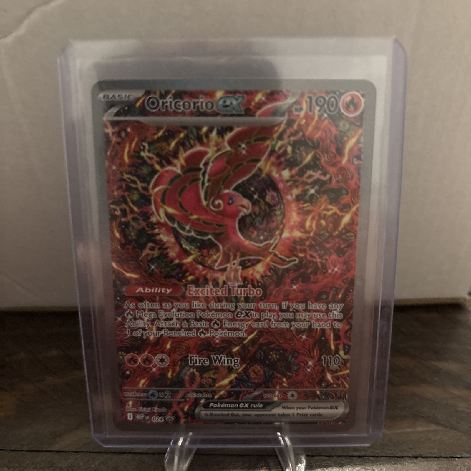Oricorio ex 024 Mega Evo Charizard UPC Promo Holo NM Pokemon Card 2025 M/NM 🔥