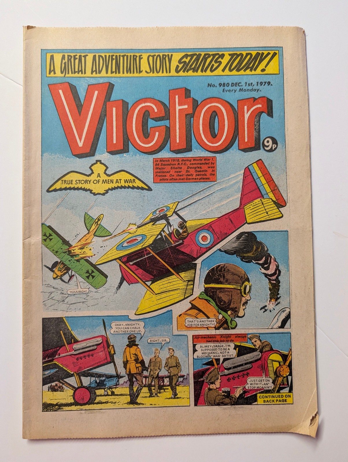 The Victor Comic, No 980, December 1st 1979.