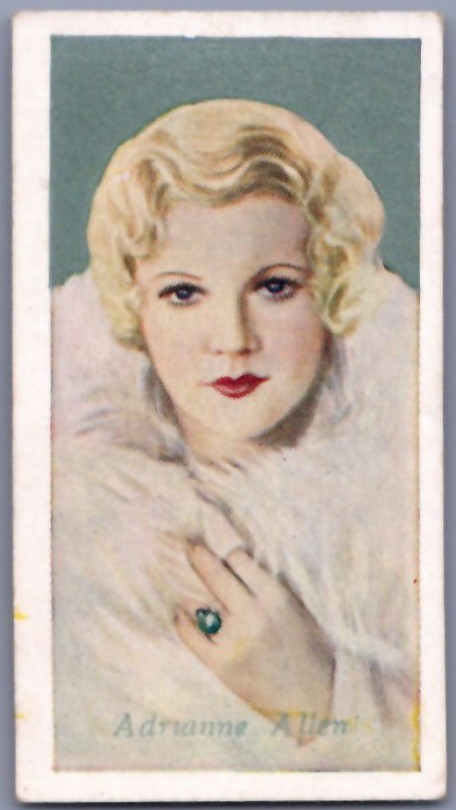 1934 Godfrey Phillips Film Favourites - Adrianne Allen #27
