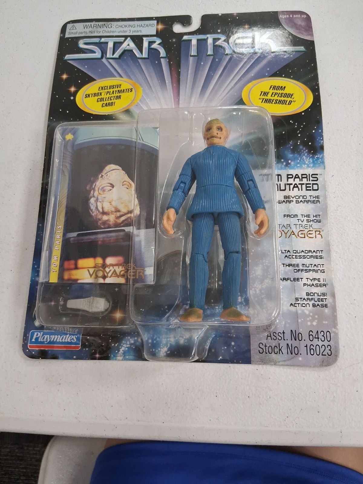 Tom Paris - Figurina mutata da "Soglia" Playmates Star Trek Voyager 1997