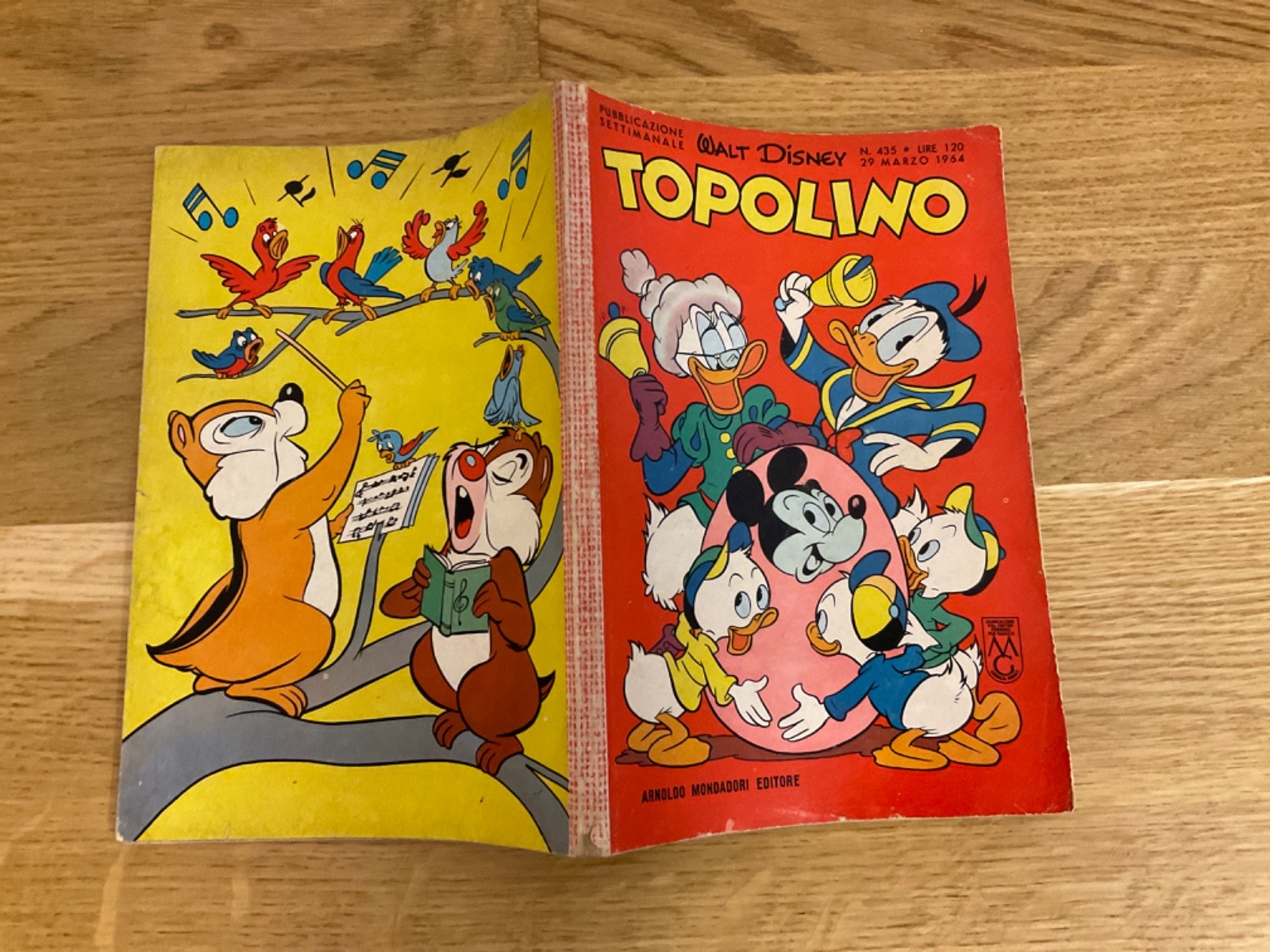 TOPOLINO LIBRETTO N.435 MONDADORI DISNEY 1964  SI BOLLINO,