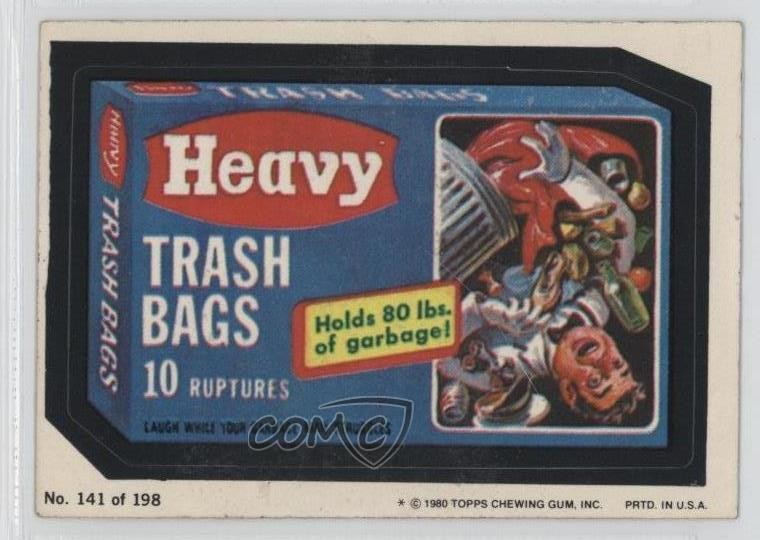 1980 Topps Wacky Packages Series 3 Heavy Trash Bags #141 0i6
