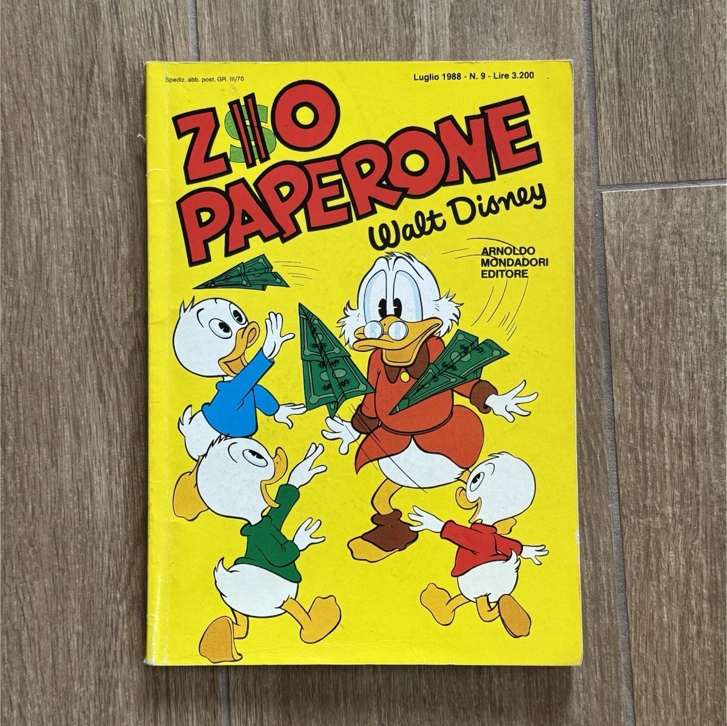 Fumetto topolino zio Paperone 9 vintage